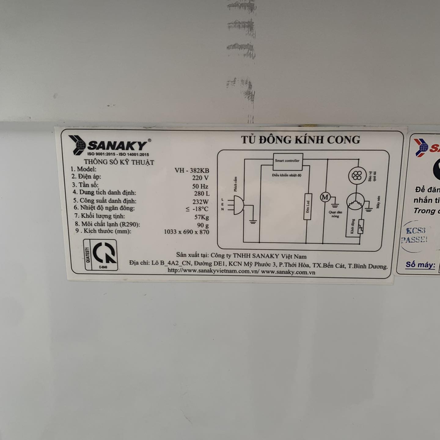 Tủ đông Sanaky VH-382KB