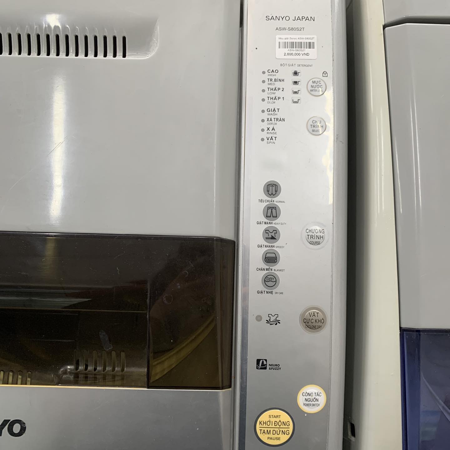 Máy giặt Sanyo ASW-S80S2T