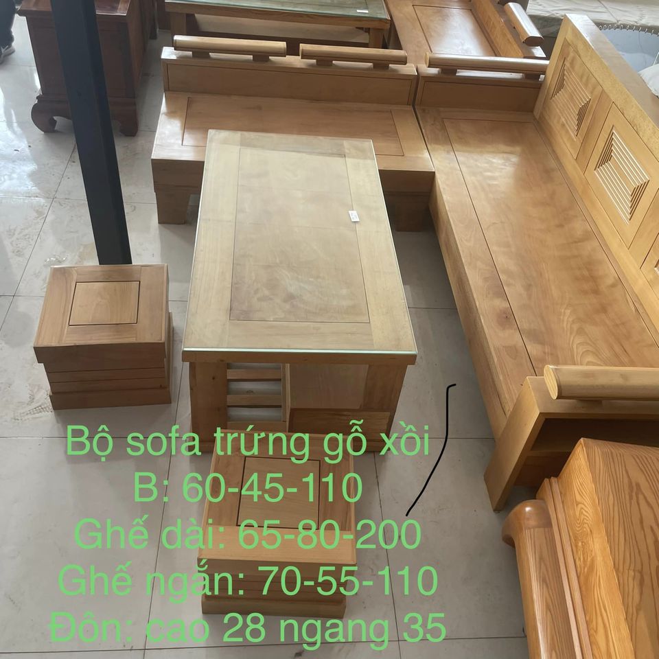 Bộ sofa trứng gỗ sồi (2)