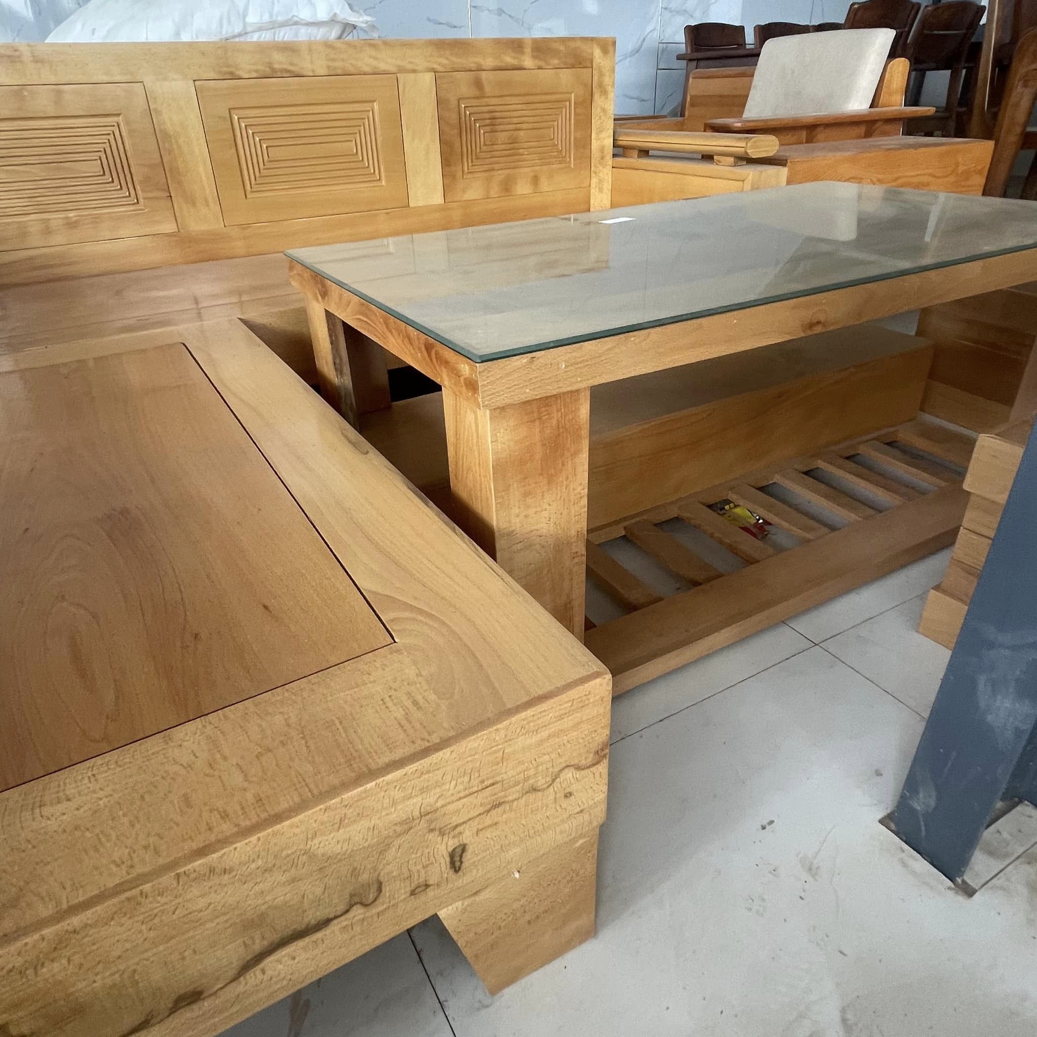 Bộ sofa trứng gỗ sồi (2)