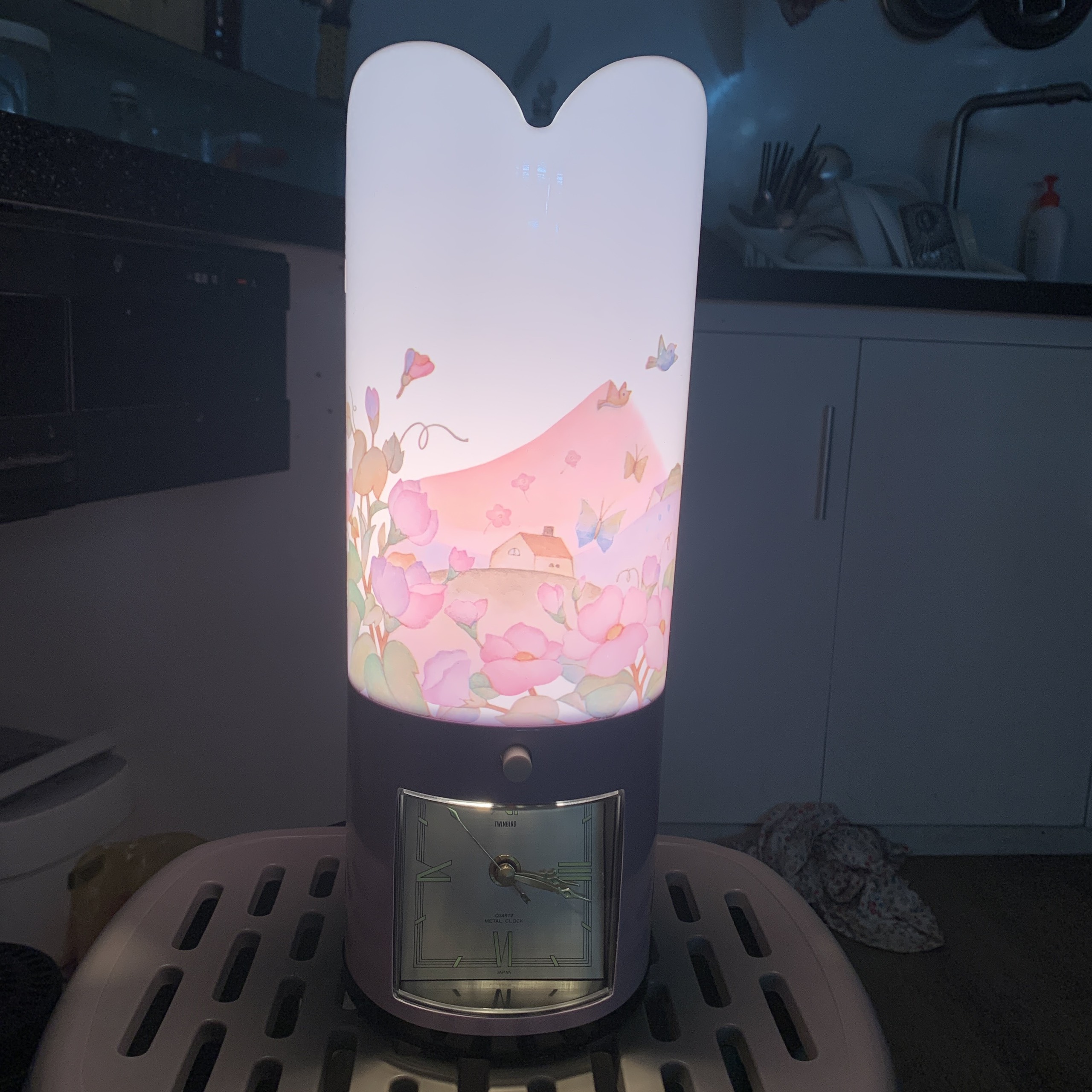 Đèn ngủ + đồng hồ