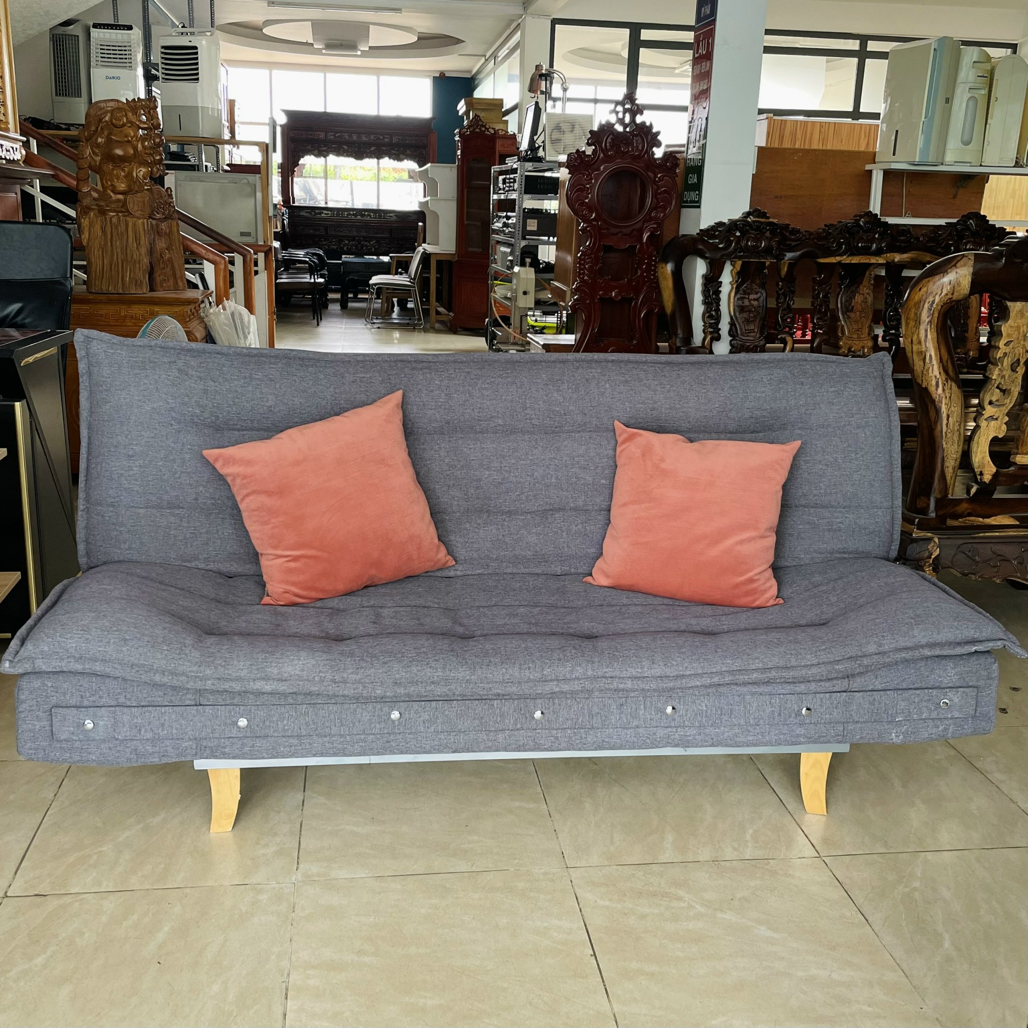 Sofa bed xám