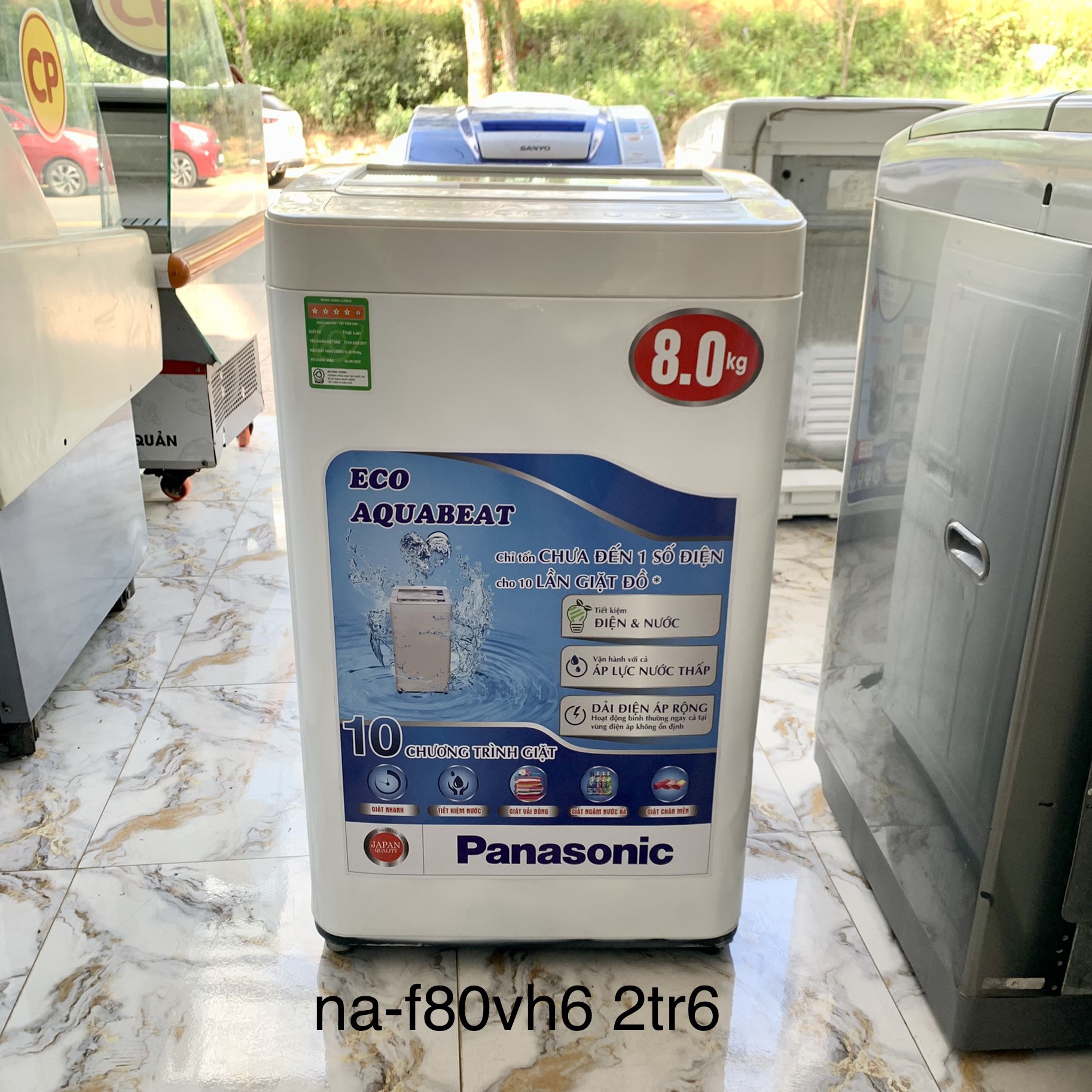 Máy giặt panasonic 8kg na-f80vh6