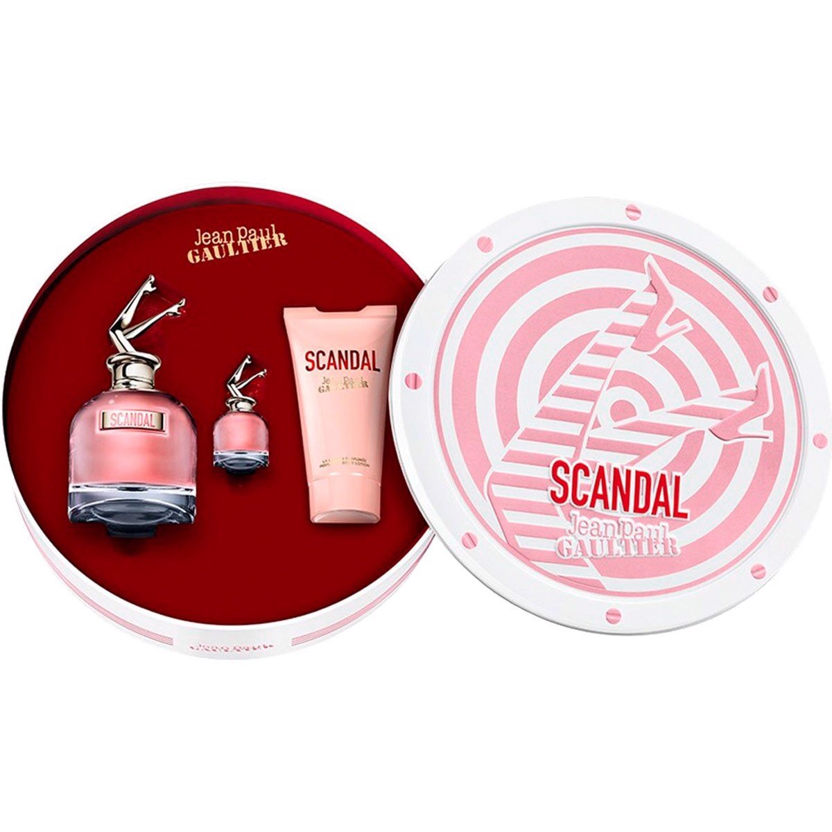 Set Nước Hoa Nữ Jean Paul Gaultier Scandal EDP 3pcs (80ml + Mini 6ml + lotion 75ml)