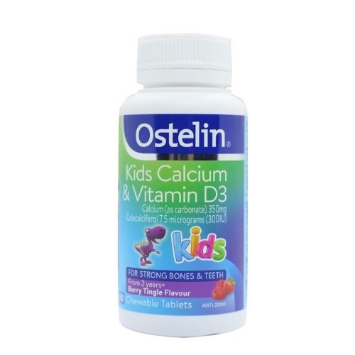 Ostelin Kids Calcium & Vitamin D3 Canxi khủng long cho bé 90 viên
