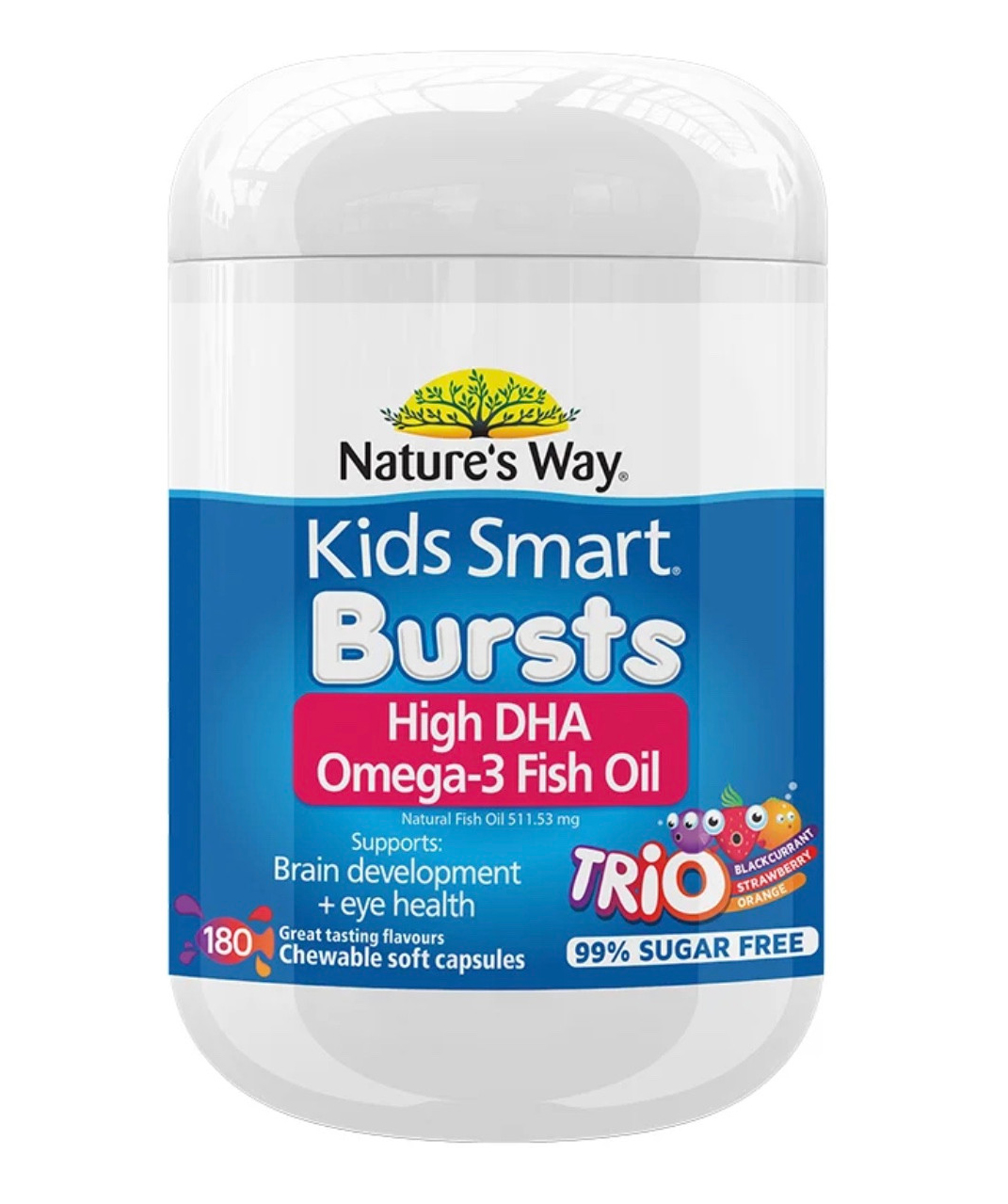 Kẹo Dẻo Bổ Sung DHA Nature's Way Kids Smart Omega 3 High DHA, 180 viên