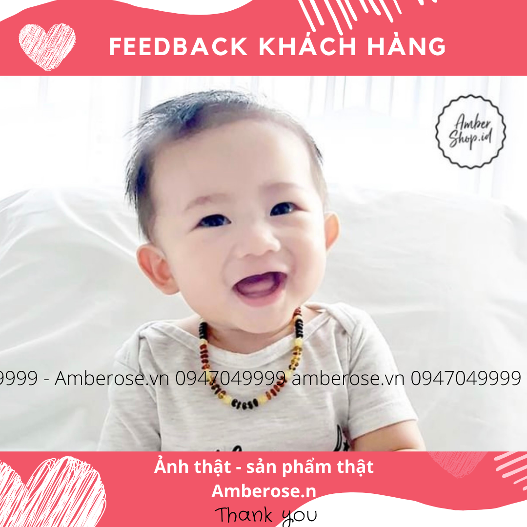 Công dụng của hổ phách tự nhiên cho bé
