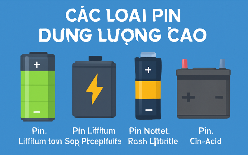 Các Loại Pin Dung Lượng Cao