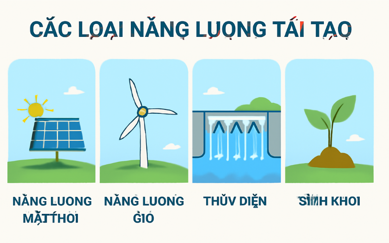Các Loại Năng Lượng Tái Tạo