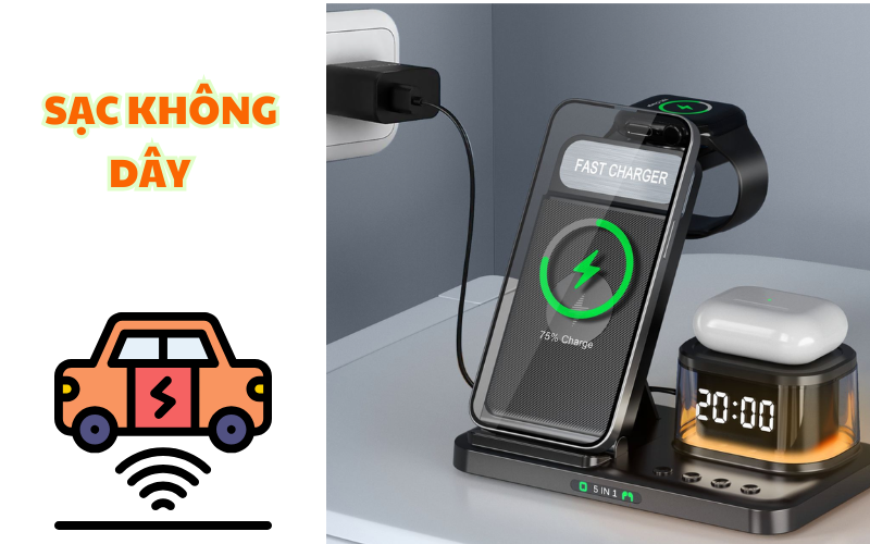 Sạc Pin Không Dây – Công Nghệ Tiện Lợi Và Tương Lai Của Việc Sạc Thiết Bị