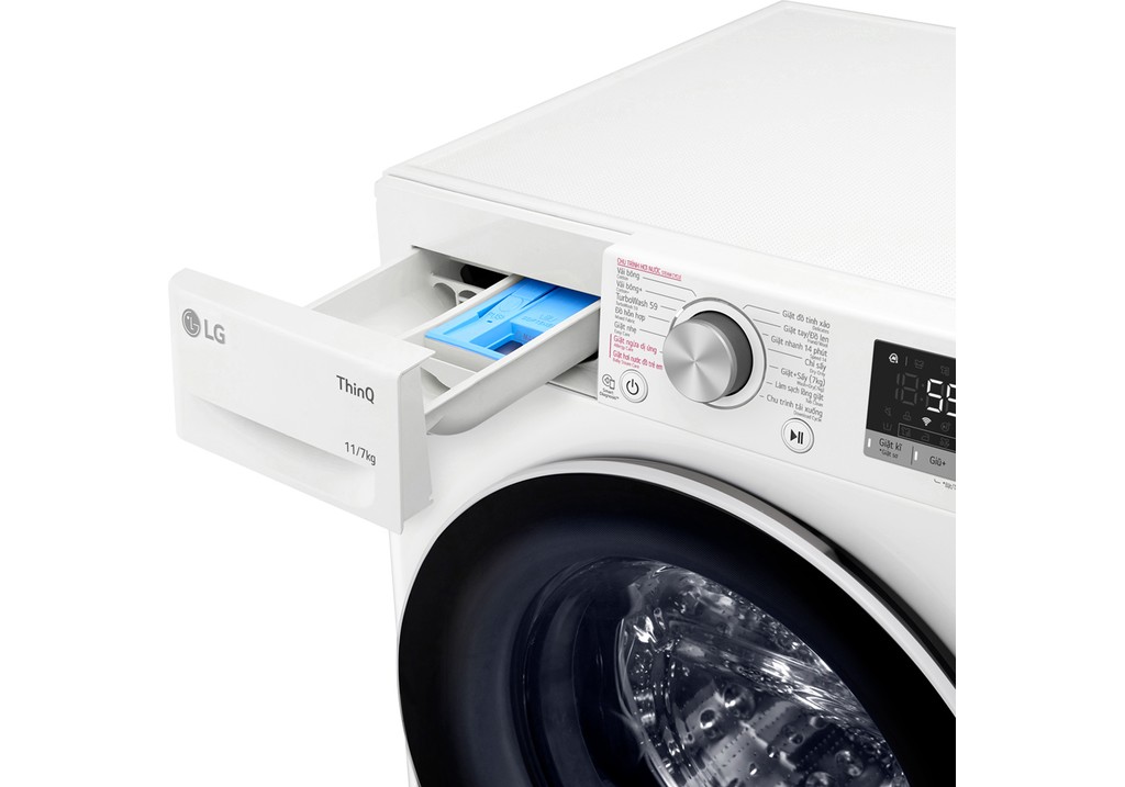 Máy giặt sấy LG Inverter 11 kg FV1411D4W