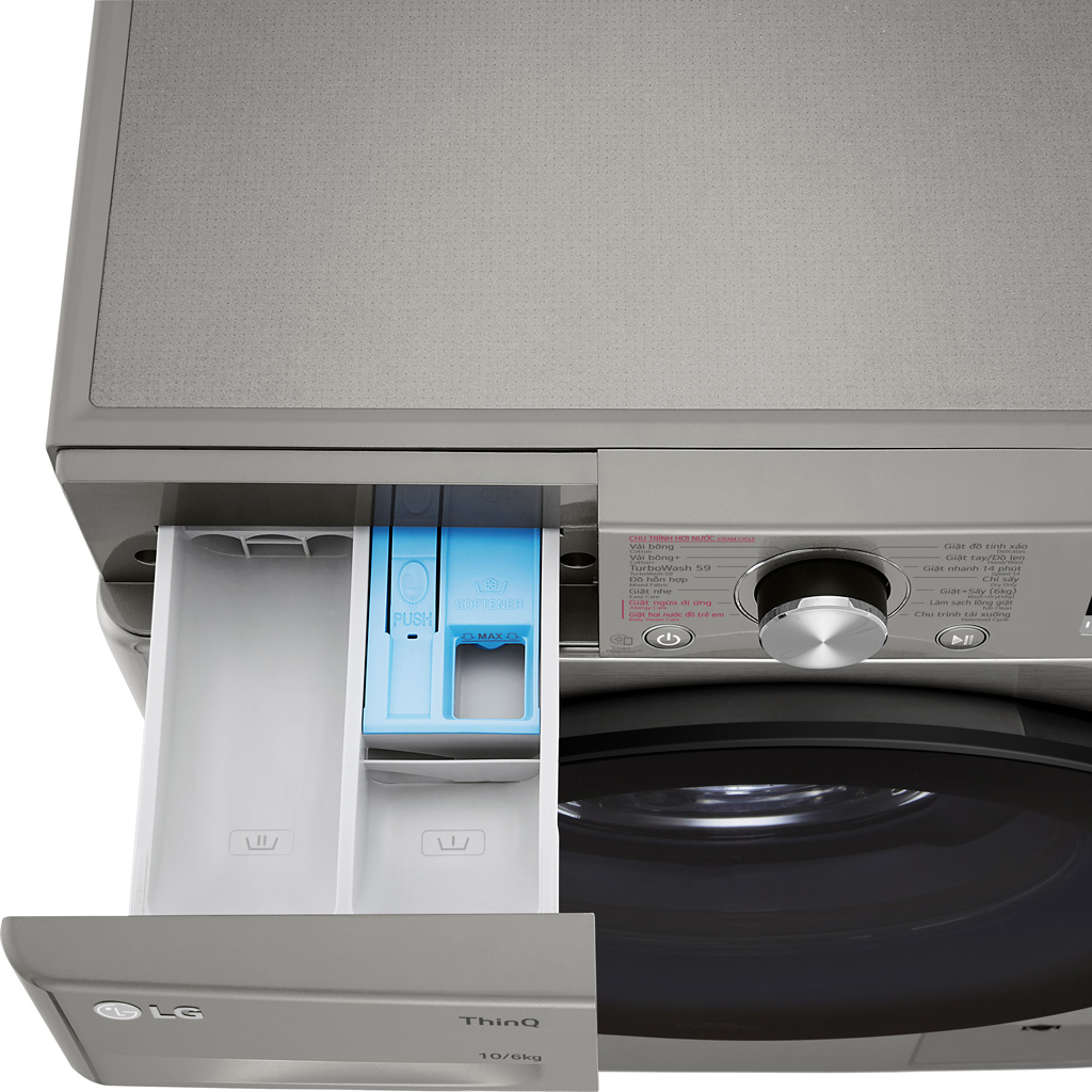 Máy giặt sấy LG Inverter 10 kg FV1410D4P