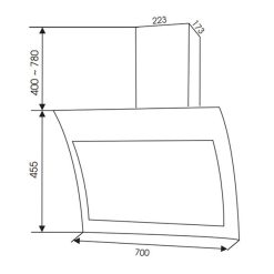 Máy hút mùi gắn tường FS 3689WN/BN-90 (Đen / Trắng)