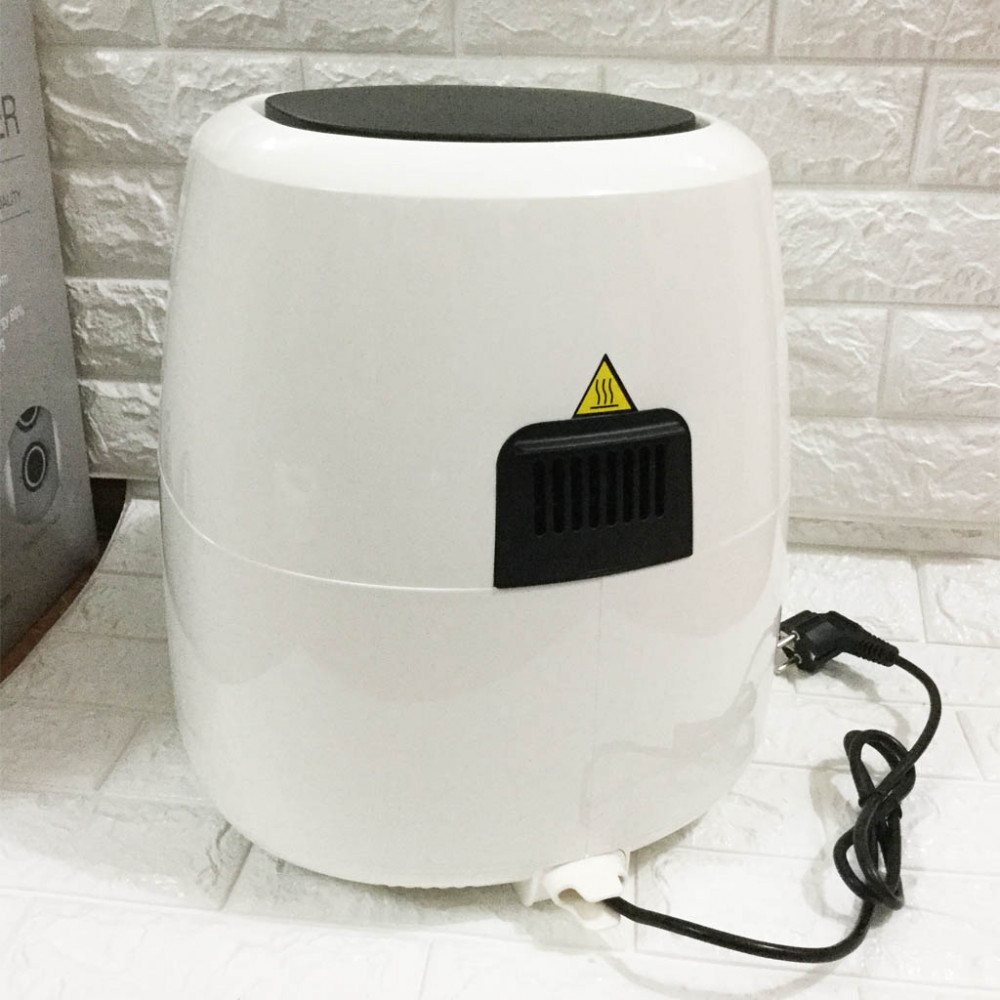 Nồi Chiên Không Dầu Lock&Lock Jumbo EJF151WHT 5.2L 1800W Trắng Chính Hãng, Bảo Hàng 12 Tháng