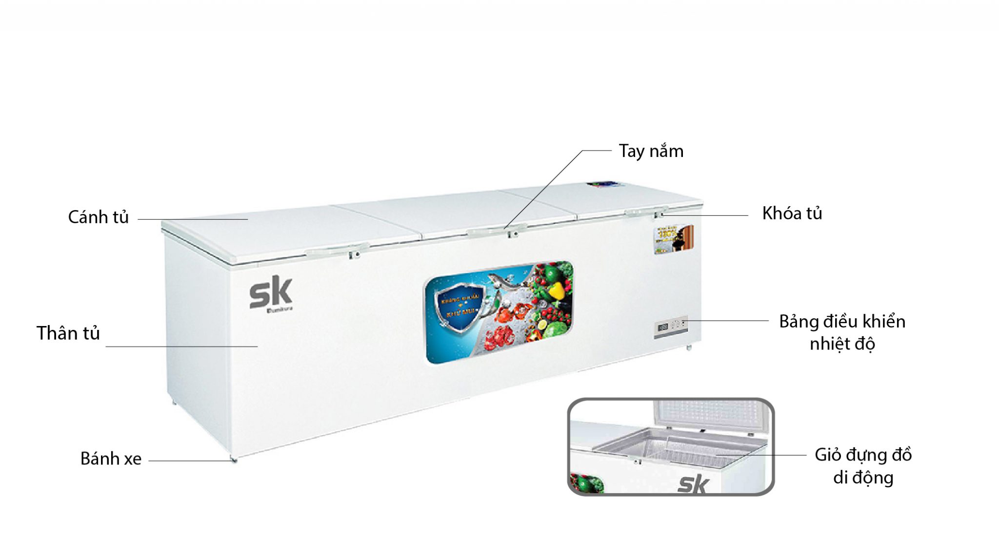 Tủ đông Sumikura SKF-1100S