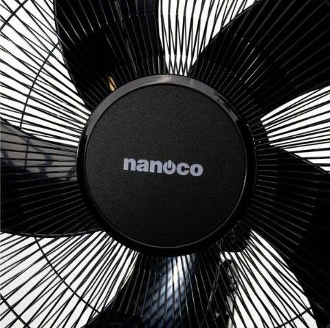 Quạt Lửng Bán Công Nghiệp Nanoco 50W Bạc Đạn 5 Cánh Màu Đen NLF1627K