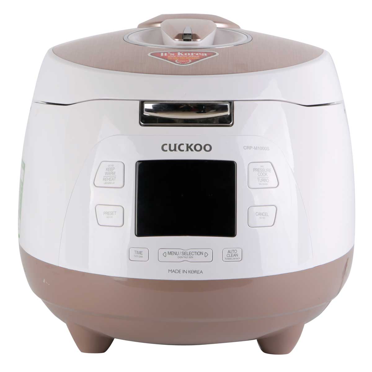 Nồi cơm áp suất điện tử Cuckoo CRP-M1000S - 1.8 Lít - Hàng Chính Hãng