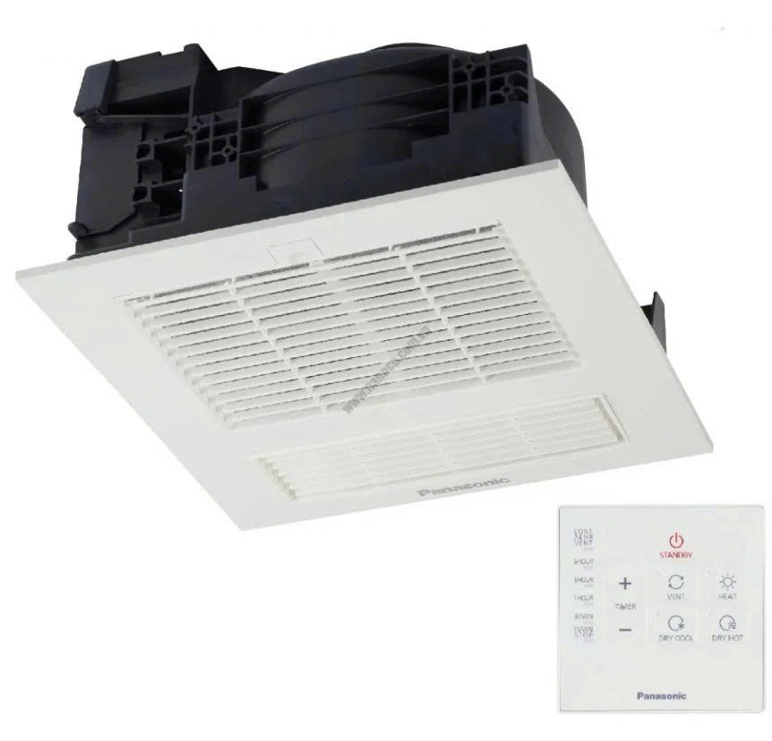Quạt Hút Thông Gió Và Sưởi Ấm Panasonic FV-30BY1 Âm Trần Có Remote