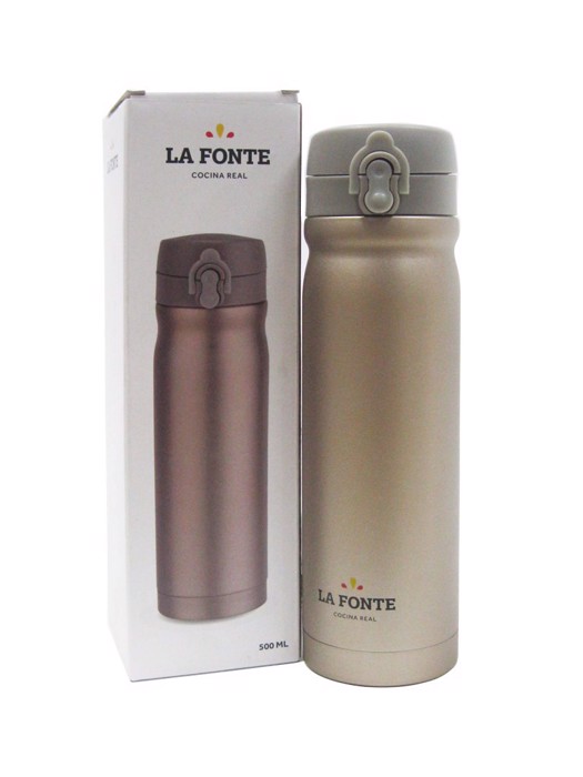 Bình Giữ Nhiệt La Fonte 600ml Màu Đồng - QE-351-1