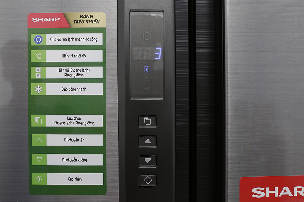 Tủ lạnh Sharp Inverter 626 lít SJ-FX680V-ST
