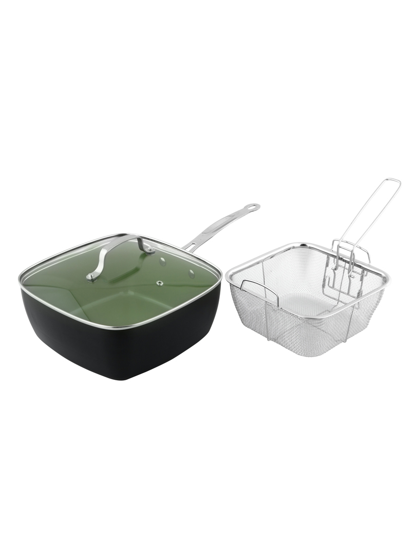 [MỚI] Nồi Nhôm Phủ Ceramic Kèm Rổ Nhúng Charterhouse 24cm - 071400