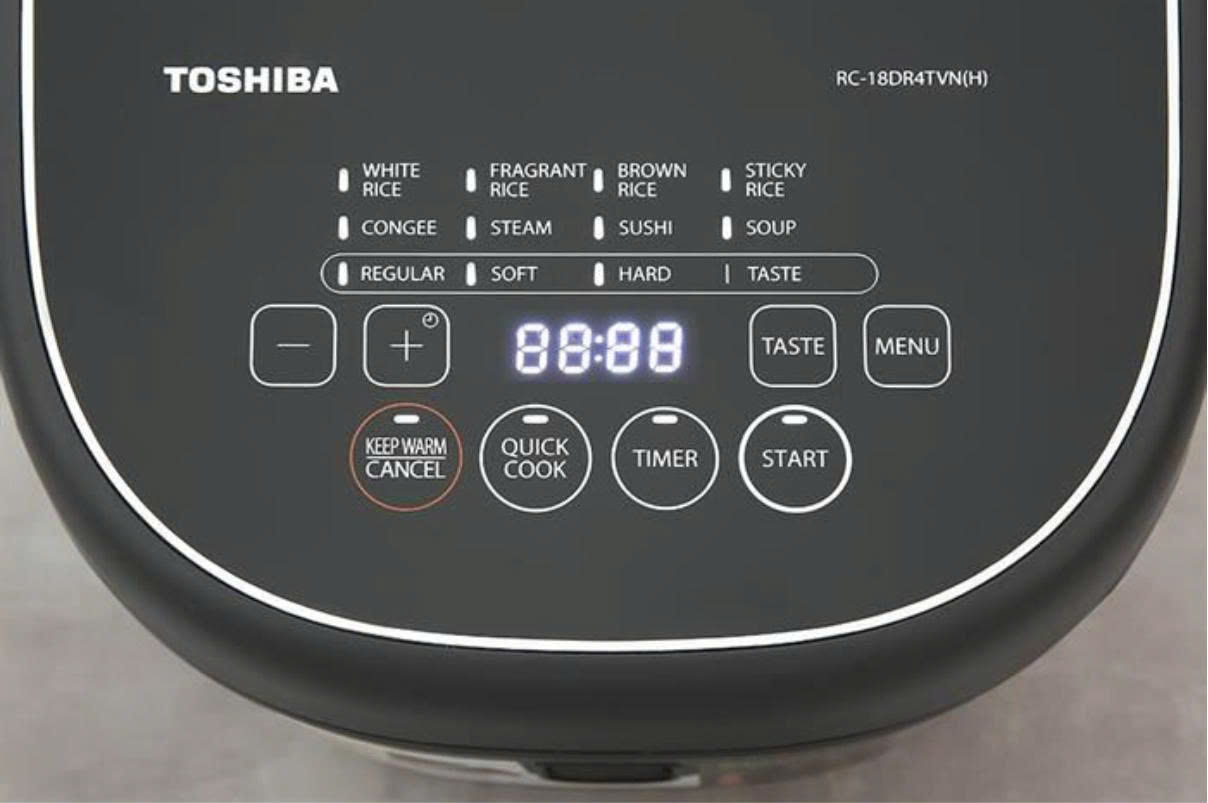 Nồi cơm điện tử Toshiba 1.8 lít RC-18DR4TVN(H) - Xám đậm