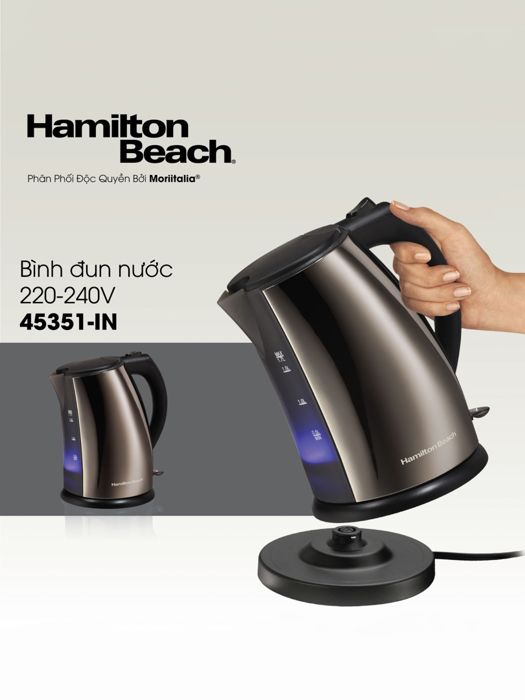 Bình Đun Nước Siêu Tốc Hamilton Beach 1.7 Lít - 45351-IN