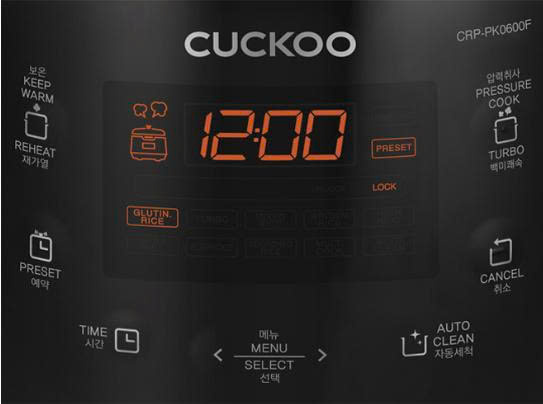 Nồi cơm áp suất điện tử 1.08L Cuckoo CRP-PK0600F-Korean