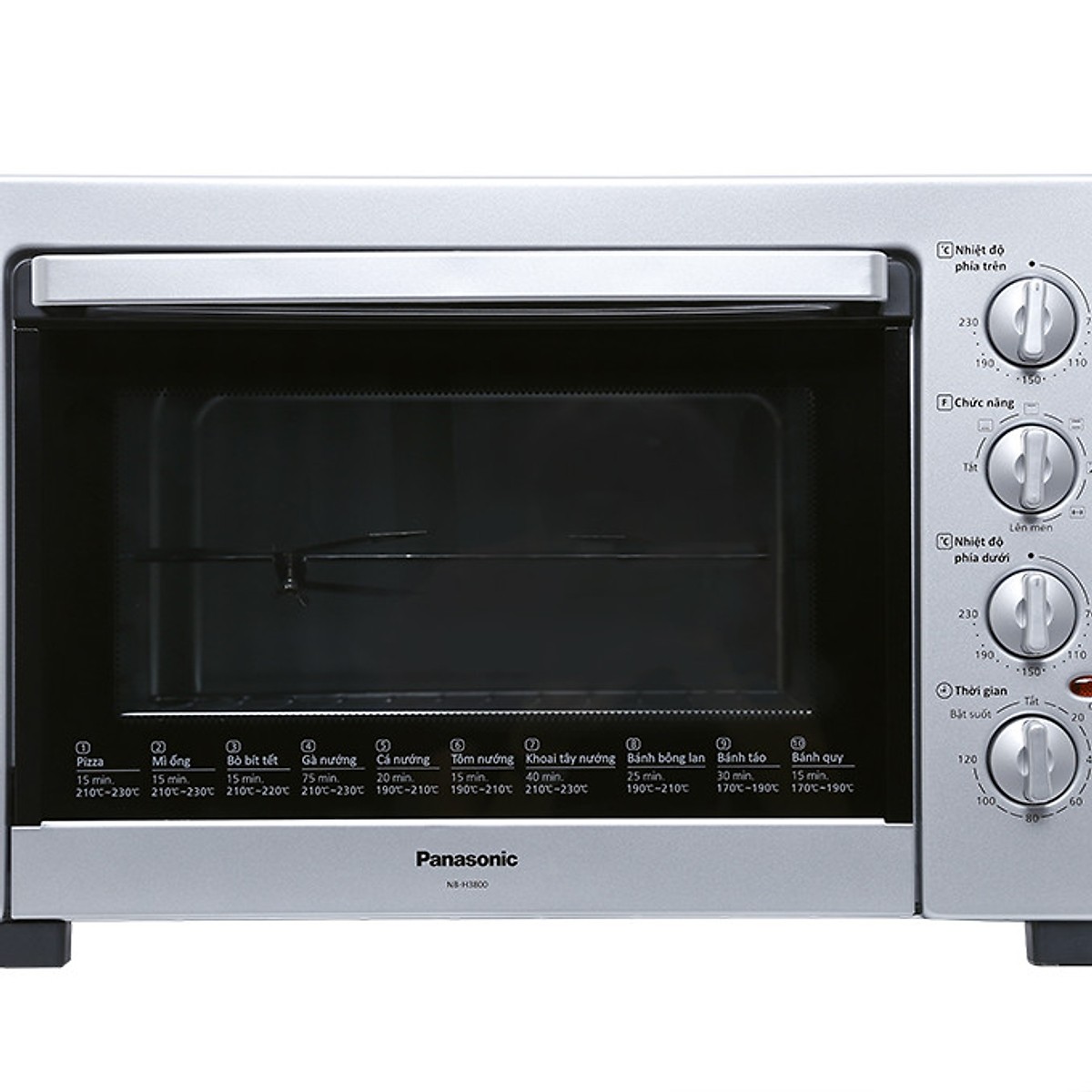 Lò nướng Panasonic 2 thanh nhiệt NB-H3800SRA - Hàng chính hãng