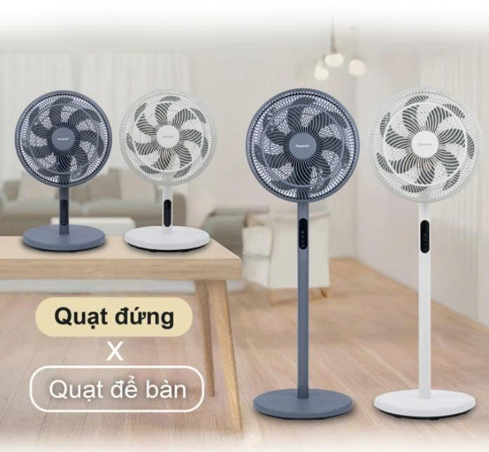Quạt cây Panasonic F30JLVW-màu trắng -F30JLVW màu Xám -Điều khiển từ xa