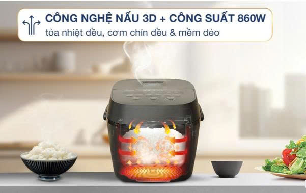 Nồi cơm điện tử Toshiba 1.8 lít RC-18DR5UVN(H)