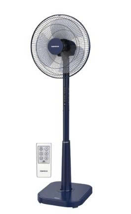 Quạt đứng có remote bạc đạn công suất 50W Nanoco model NSF1641RC màu Ghi/Xám nhạt/Xanh Navy