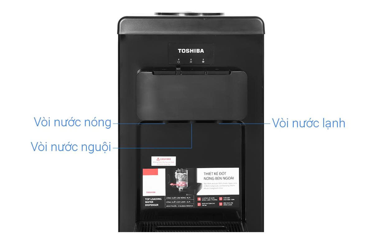 Cây nước nóng lạnh Toshiba RWF-W1917TV 650W