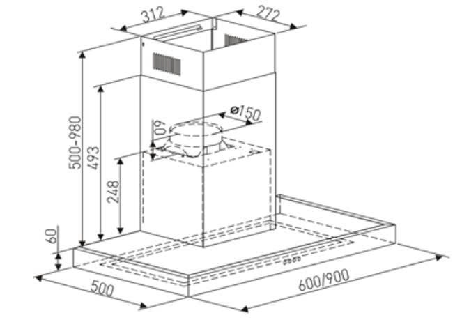 Máy hút khói khử mùi Arber AB-900RB