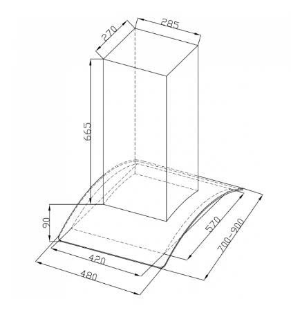 Máy hút mùi Arber AB-700Black