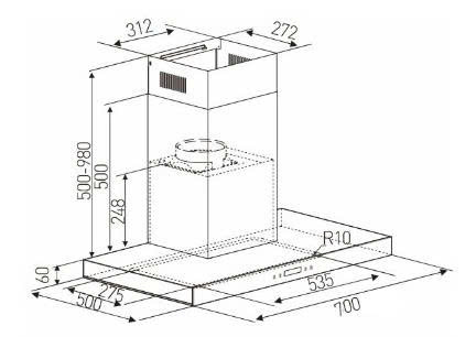 Máy hút mùi áp tường Arber AB-700RA