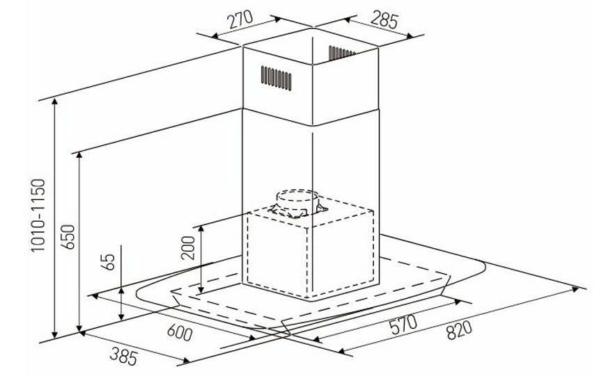Máy hút mùi áp tường Arber AB-900Y