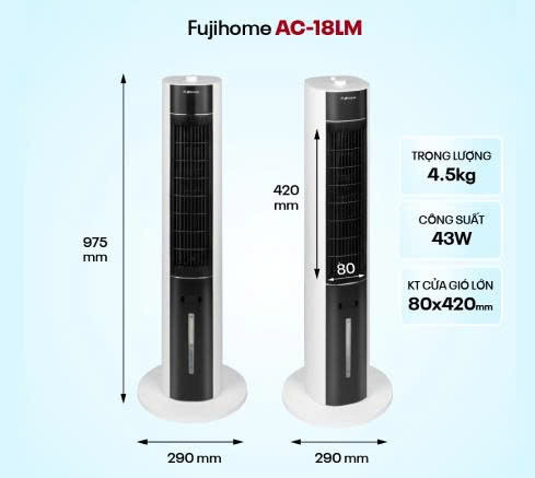Quạt tháp hơi nước FujiHome AC-18LM