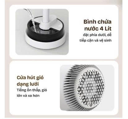 Quạt điều hòa bốn mùa đa năng Fujihome AC707 có điều khiển từ xa