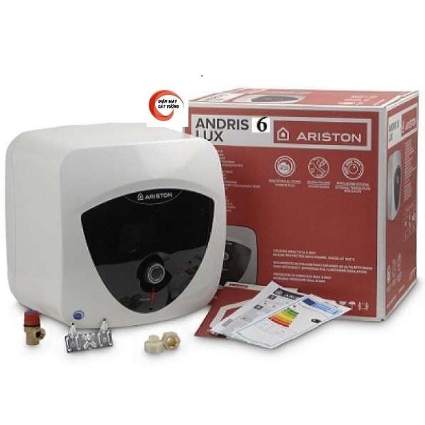 Bình nóng lạnh 6 lít Ariston AN LUX 6 UE 1.5 FE ( lắp trên tủ bếp). Công lắp 200.000đ/bình