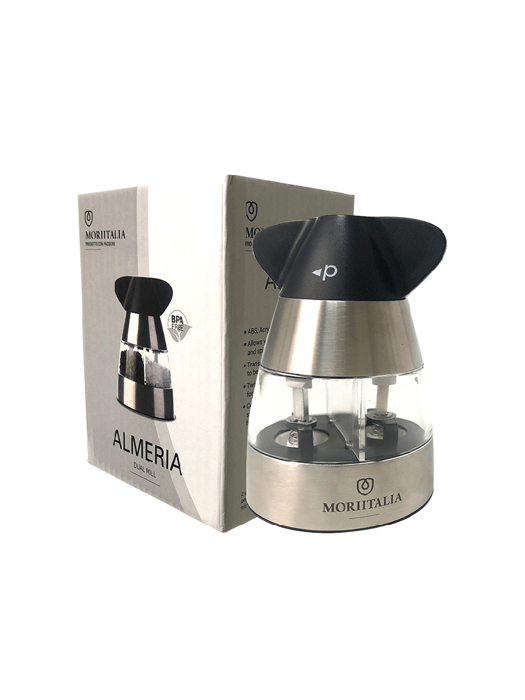 Dụng Cụ Xay Tiêu Moriitalia 2 Ngăn - 000846