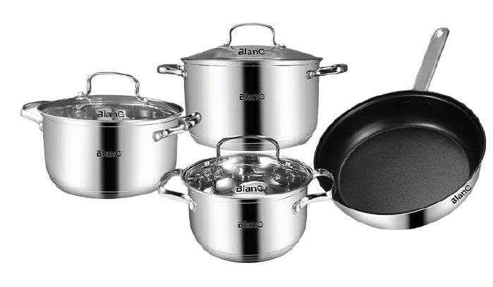Bộ nồi inox Blanc 4 món BAG416