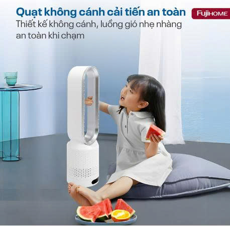 Quạt không cánh lọc không khí khử khuẩn Fujihome BF16
