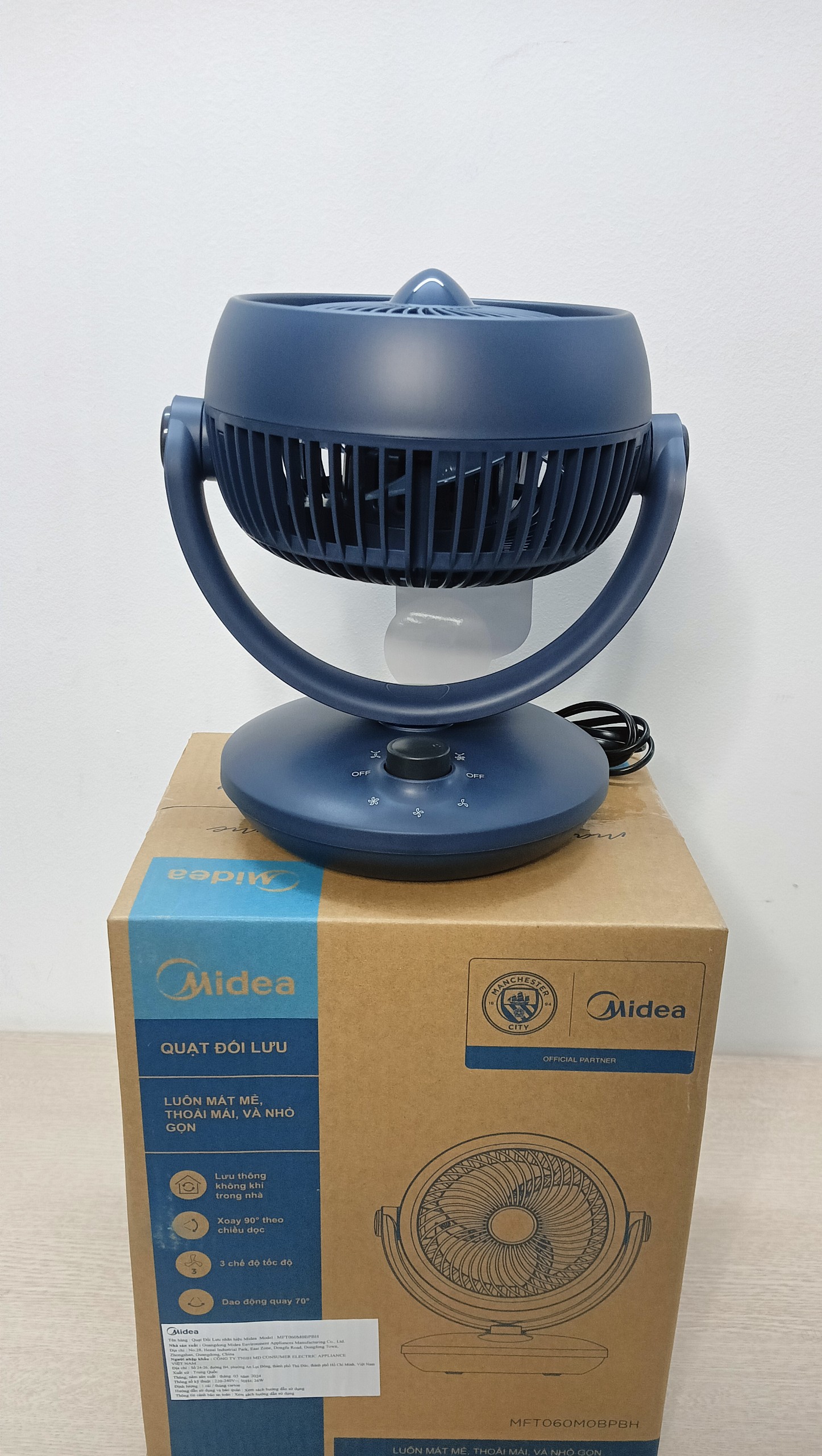 Quạt Tuần Hoàn Midea MFTO6OMOBPBH