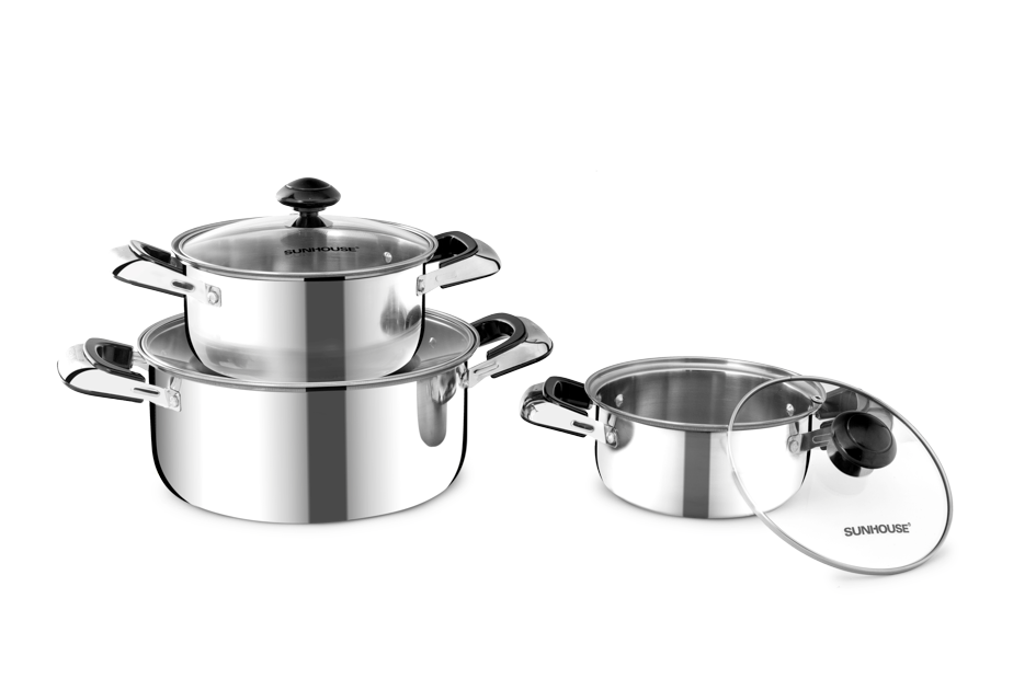 Bộ nồi inox 1 đáy SUNHOUSE SH365