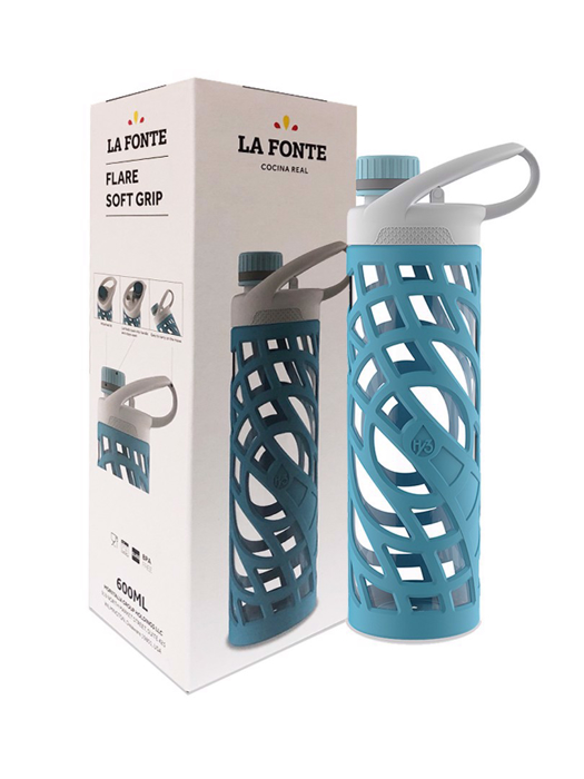 Bình Nước Thể Thao La Fonte 600ml Màu Xanh Ngọc - 001058