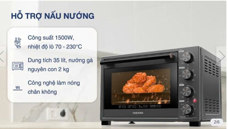 Lò nướng Toshiba TL-MC35Z 35 lít