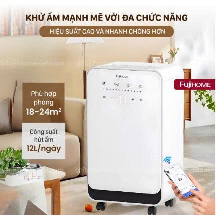 Máy hút ẩm dân dụng Fujihome DH12NEW
