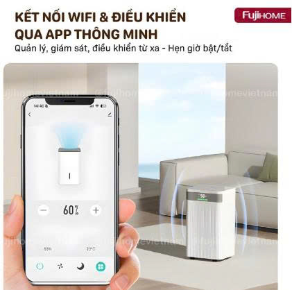 Máy hút ẩm dân dụng Fujihome DH12NW