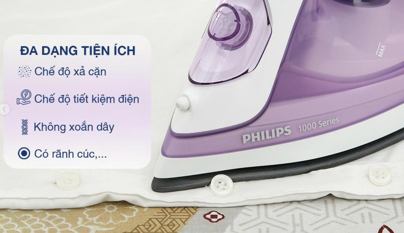 Bàn ủi hơi nước Philips DST1040/30 2000W